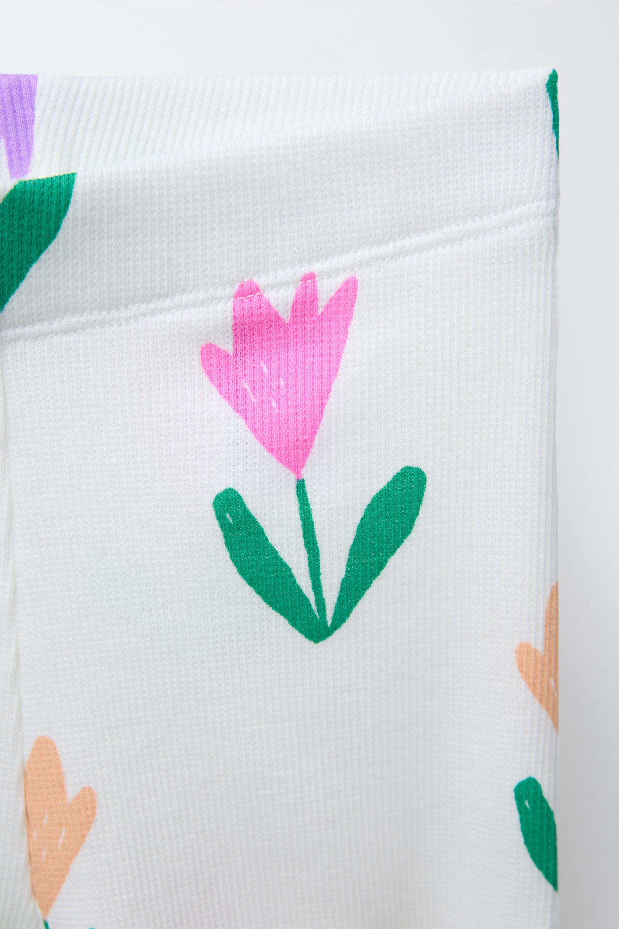 PRINTED JOGGING T-SHIRT AND CYCLING LEGGINGS SET